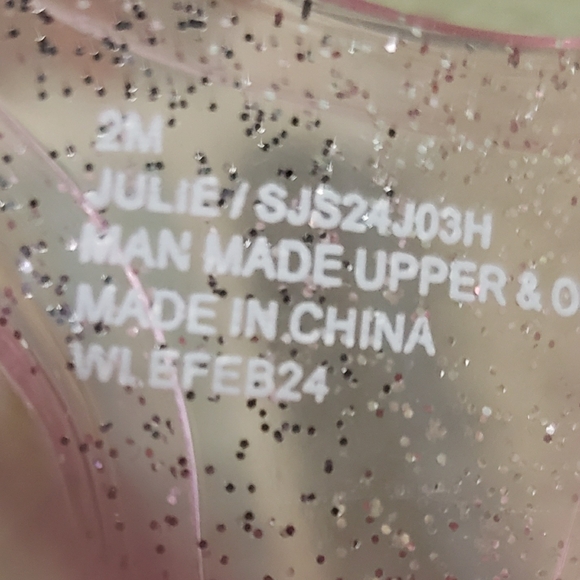 SINCERELY JULES PINK JELLY SANDALS SIZE 2 - Picture 9 of 9